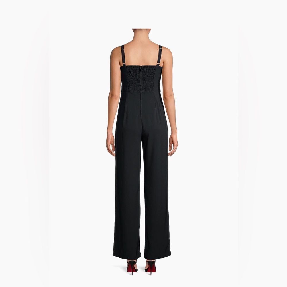 🔥LILLY PULTIZER women’s black Kavia wide leg Jumpsuit size 2 - Picture 2 of 10